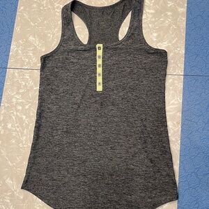 oiselle Lux Henley Tank Top Satellite Heathered Blue / Purple
